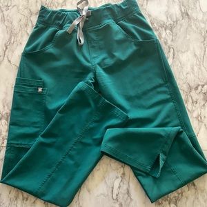 Figs XS (R) Hunter Green Kade pants scrubs